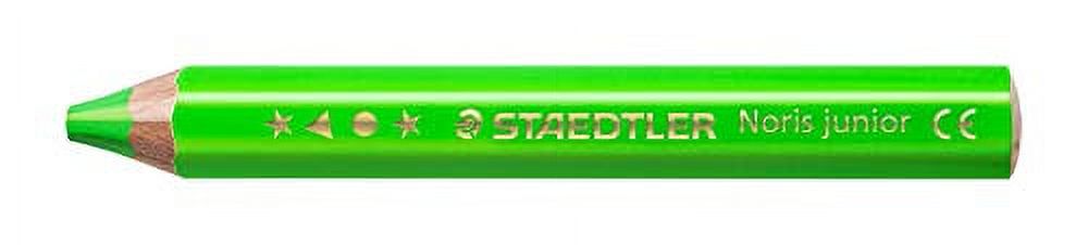 Staedtler Colored Pencils Neon Green 6 Norris Junior Watercolor Pencils  Thick Shaft 140-F56 